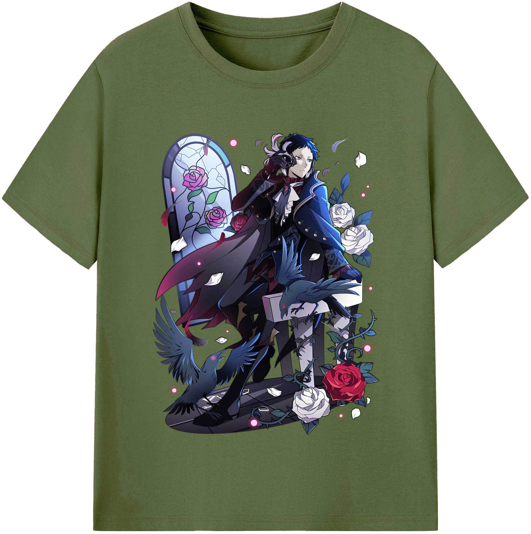 （画像用） 文豪ストレイドッグス Bungo Stray Dogs 綿100％半袖Tシャツ（フロントプリント）